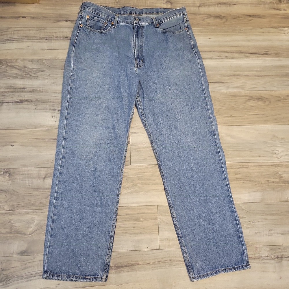 Levi's 550 Jeans Mens 40x34 Tag 40x32 Actual Blue Relaxed Fit Denim
